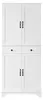 Armoire haute à 2 portes et 2 tiroirs, armoire de rangement Voir les images du produit 9