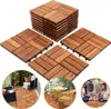 VINGO 11 kusů dřevěných dlaždic z akátového dřeva Balkonová Náhled obrázku produktu 1