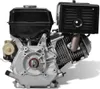 A side view of a black and silver gasoline engine. Produktbild-Vorschau