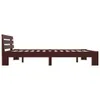 vidaXL Letto in legno massiccio di pino marrone scuro Anteprima dell’immagine prodotto 3