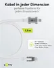 Goobay 74165, 1 m, Cat6, F/UTP (FTP), USB typu C, RJ-45, Náhled obrázku produktu 4
