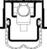 A technical drawing of a door seal mechanism. Produktbild-Vorschau