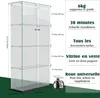 Mobile in vetro con illuminazione a LED, 163 x 78,5 x 35 Anteprima dell’immagine prodotto 3
