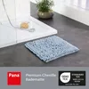Chenille-Badmat 45x45cm, Lichtblauw, wasbar, antislip Produktbild-Vorschau 5
