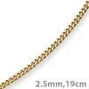2,5mm Panzerarmband Armband Armkette 585 Gold Gelbgold 19cm Produktbild-Vorschau 3
