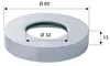 Sapho Rosette 65/32mm, Höhe 13 mm, Chrom Produktbild-Vorschau 2