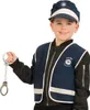 Kinder Polizei Weste Blau Kostüm Gr. 116 Karneval Fasching Produktbild-Vorschau 1