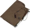 A folded brown heated blanket with a power cord and car adapter. Náhľad obrázku produktu