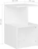 vidaXL Noční stolek bílý 35x35x55 cm Dřevěný materiál Náhled obrázku produktu 6