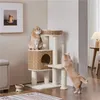 Yaheetech Rattan Kratzbaum Kletterbaum 91cm stabiler Produktbild-Vorschau 9