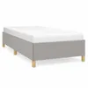 The Living Store Bettgestell Hellgrau 80x200 cm Stoff Produktbild-Vorschau 2