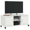 vidaXL TV-kast, wit, 100,5 x 39 x 43,5 cm, staal Productafbeelding-voorbeeld 4