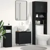 Waschbeckenunterschrank Schwarz Eiche 58x33x60 cm Produktbild-Vorschau 1
