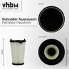 vhbw 2x Faltenfilter kompatibel mit AEG CX7-2-35WR, Produktbild-Vorschau 4