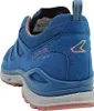 Close-up rear view of a blue LOWA hiking shoe. Voir les images du produit