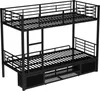 Sweiko ijzeren bedframe, stapelbed, open schoenenkast, Productafbeelding-voorbeeld 20