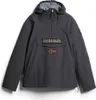 A gray Napapijri jacket with a front pocket and a Norwegian flag patch. Náhled obrázku produktu