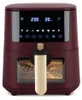 A digital air fryer with a transparent window and a touch screen display. Náhľad obrázku produktu