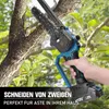 Mini Kettensäge mit Akku 3000mAh, 8 Zoll and 6 Zoll Anzug, Produktbild-Vorschau 5