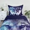 Blue Wolf Kuschelige Bettwäsche Polyester, 140x200 cm & Produktbild-Vorschau 4