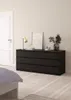 Naia Kommode 6 Schubladen schwarze Struktur. Produktbild-Vorschau 10
