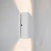 Moderne Außenwandleuchte Weiß 17,5 cm inkl  LED IP65 Batt Produktbild-Vorschau 2
