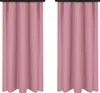 Záclony na pásce 140x250 cm 2 ks růžové závěsy do obývacího Náhled obrázku produktu 1