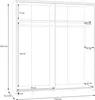 Forte URBANLINE Kleiderschrank 170, moderner Produktbild-Vorschau 7