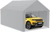 A yellow SUV is parked inside a gray tent garage. Náhled obrázku produktu