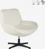 Sessel drehbar elegant aus Bouclé-Stoff fürs Wohnzimmer Produktbild-Vorschau 6