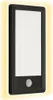 A black and white LED outdoor light with a motion sensor. Produktbild-Vorschau