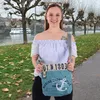 Sunsa Damen Umhängetasche. kleine Leinwand/Canvas Tasche. Produktbild-Vorschau 2
