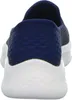 The back view of a blue and white Skechers Go Walk Flex-Relish Slip-Ins sneaker. Produktbild-Vorschau