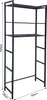 Waschmaschinenregal 64x26x185cm Schwarz Standregal Produktbild-Vorschau 2