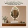 S'AFIELINA Specchio Bagno LED 48 × 72 cm, Asimmetrico, Anteprima dell’immagine prodotto 5