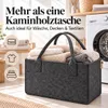 Filztasche Schwarz Einkaufstasche Kaminholztasche Produktbild-Vorschau 7