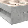 Bettgestell mit Schubladen Betongrau 180x200 cm Produktbild-Vorschau 8
