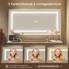 Mondeer Schminktisch mit Hocker, 3-Stufen LED-Spiegel, 11 Produktbild-Vorschau 5