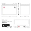Batterie gel GP-PRO 12 V 12 Ah GT12A-BS Batterie pour Voir les images du produit 4