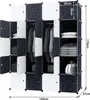 TWOLIIN DIY Regalsystem Kleiderschrank aus Kunststoff Produktbild-Vorschau 2