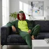 Onesie Kigurumi Pyjama Kostüm für Erwachsene Green Dinosaur Produktbild-Vorschau 7