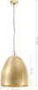vidaXL Hängelampe Industriestil 25 W Messing Rund 42 cm E27 Produktbild-Vorschau 6
