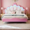 Letto per bambini INONEFT, imbottito, 140x200 cm, letto per Anteprima dell’immagine prodotto 1