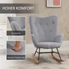 Fotel bujany z pikowanym obiciem, drewniane nóżki, Podgląd zdjęcia produktu 9