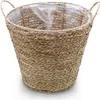Seegras Pflanzkorb natur mit Henkel - 27 x 24 cm - Produktbild-Vorschau 1