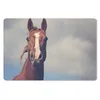 MuchoWow® Mauspad Mousepad Pferd - Wolken - Porträt 27x18 Produktbild-Vorschau 1