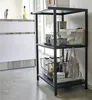 Yamazaki Küchenregal schwarz stehend Metall Standregal 3 Produktbild-Vorschau 5