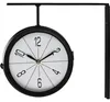 Doppelseitige Wanduhr schwarz modernes Design 30 cm Produktbild-Vorschau 1