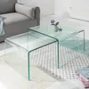 Tavolino da salotto 100 cm in vetro, design moderno per il Anteprima dell’immagine prodotto 1