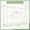 COSTWAY 2 w 1 bramka do piłki nożnej i rebounder, zestaw Podgląd zdjęcia produktu 2